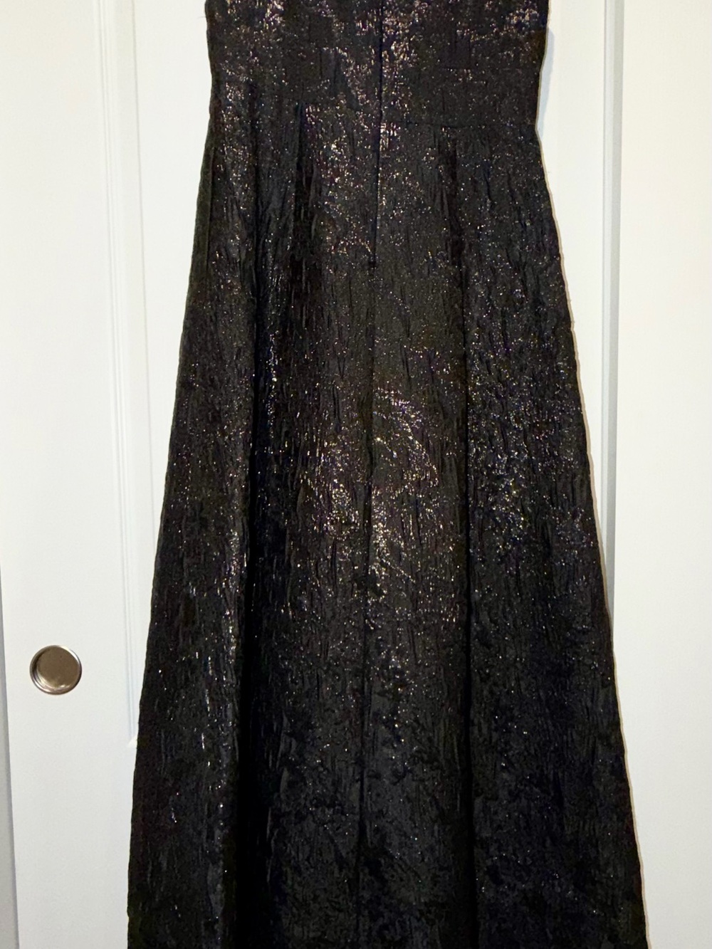 Make offer - Adrianna Papell Black Sequin Evening Dress - Picture 2 of 6